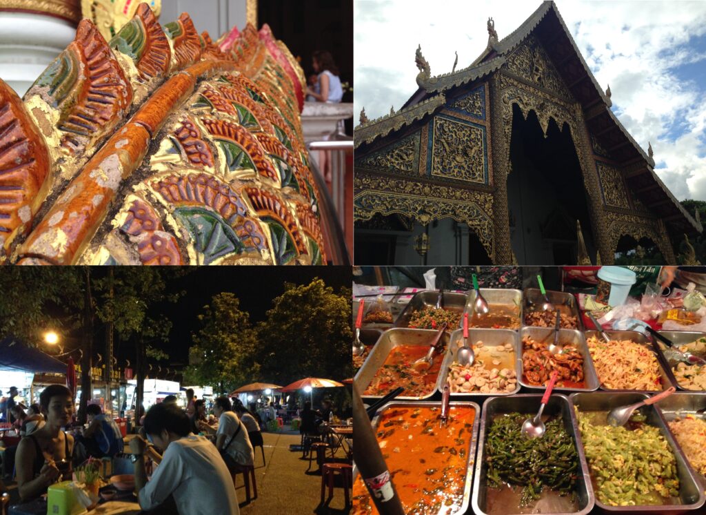 Wat Phra Singh - avondmarkt