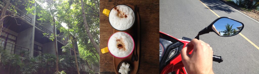 Sunday's Sanctuary - cappuccino - on the road