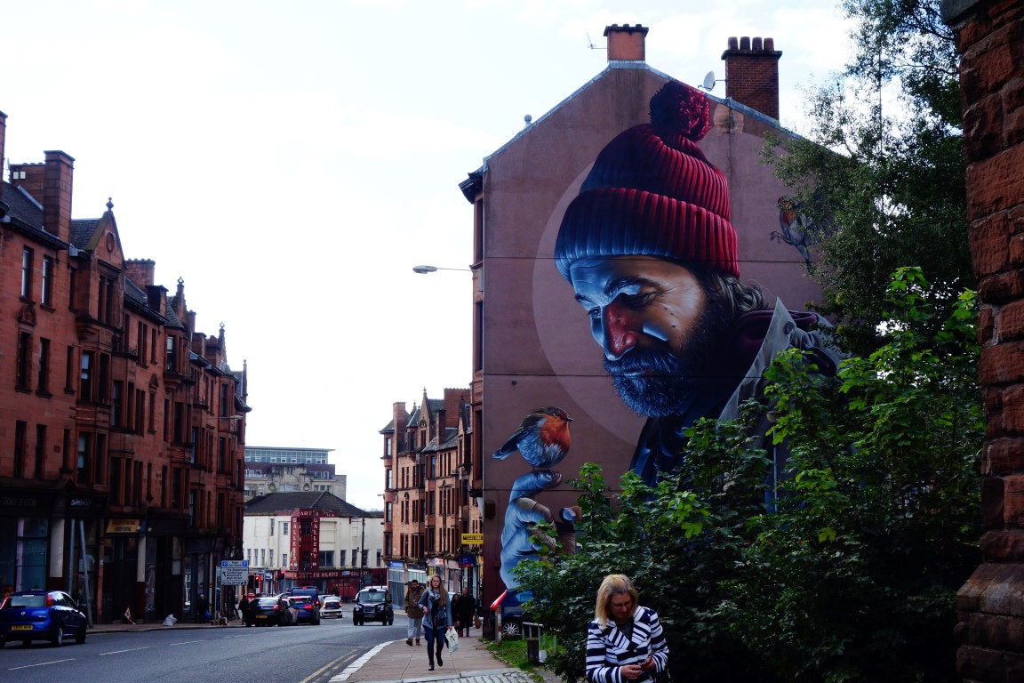 Glasgow route Schotland