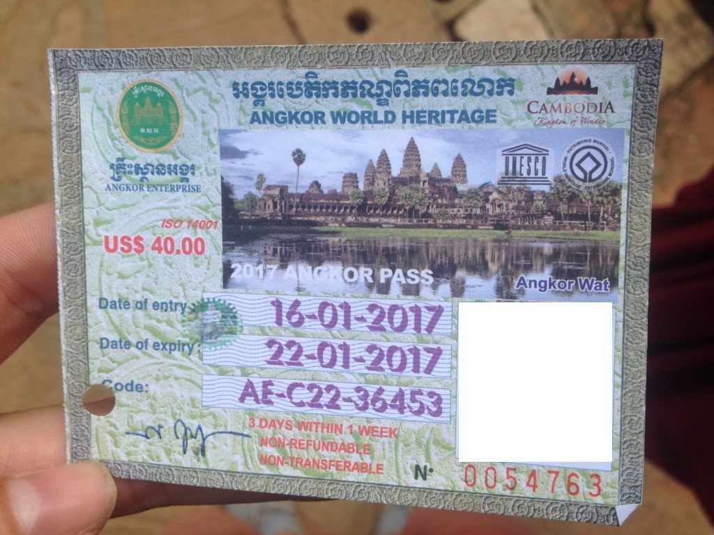 Angkor ticket