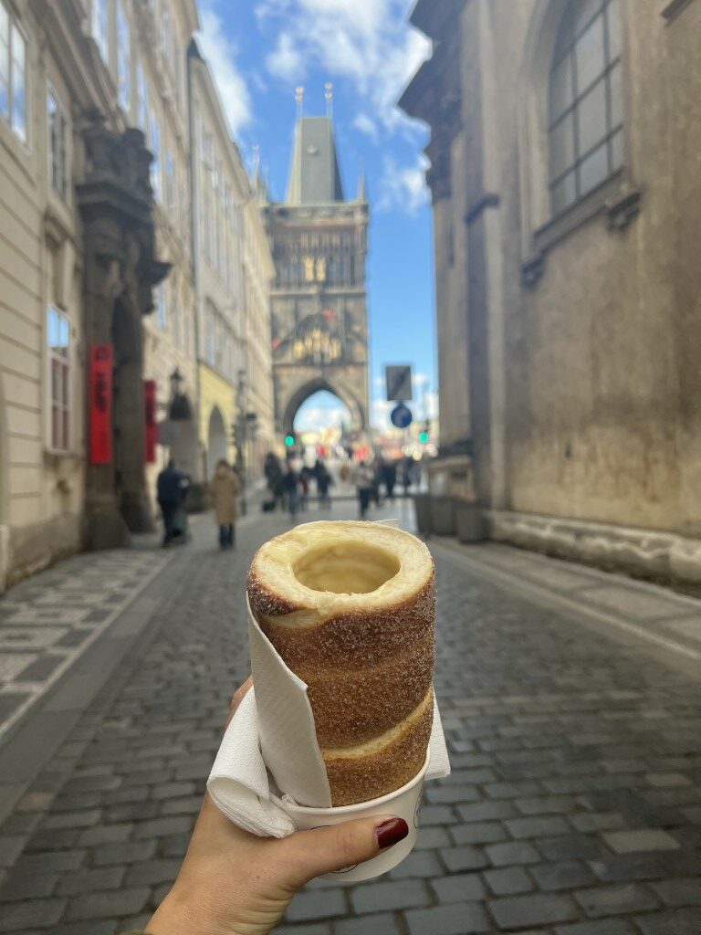 Citytrip Praag, Praag food, Trdelnik, Praag snack