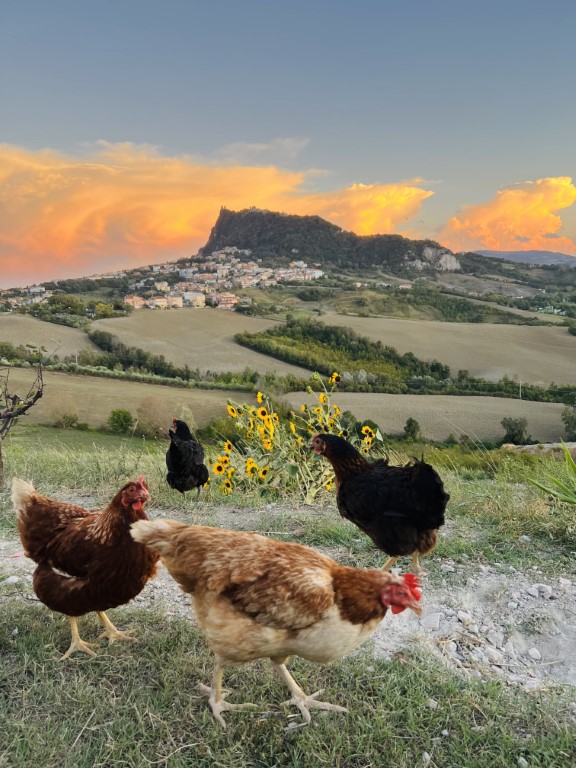 San Marino, zonsondergang