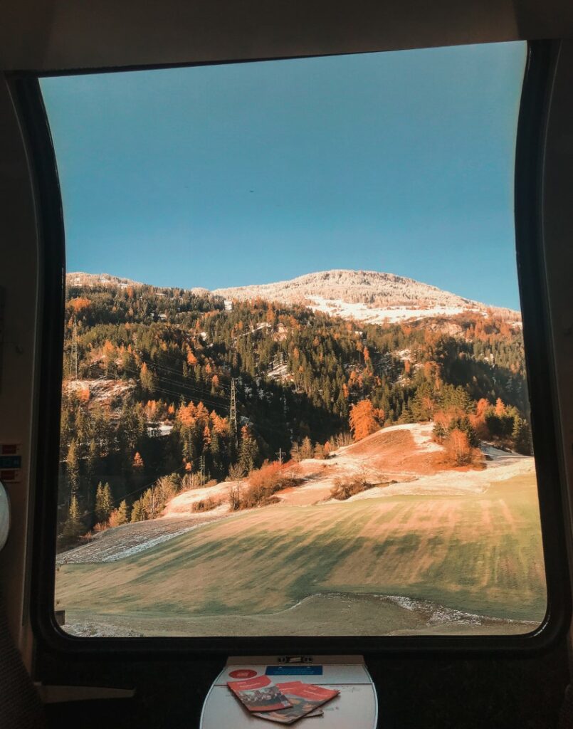 Bernina Express, Bernina Express november, panoramawagon