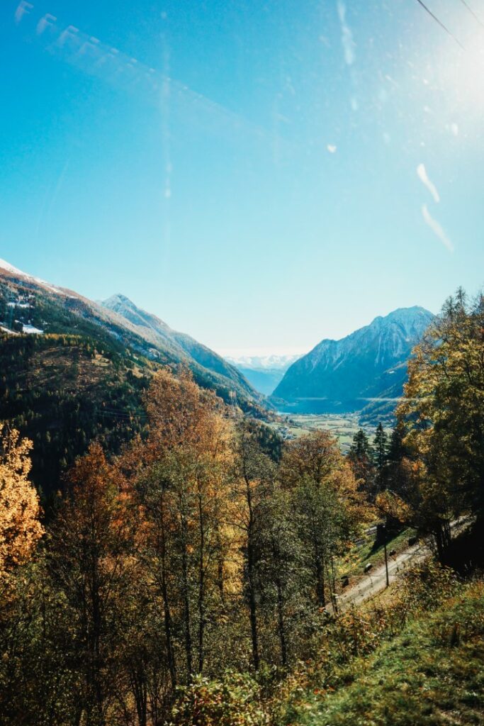 Bernina Express, Bernina Express november, Poschiavo vallei
