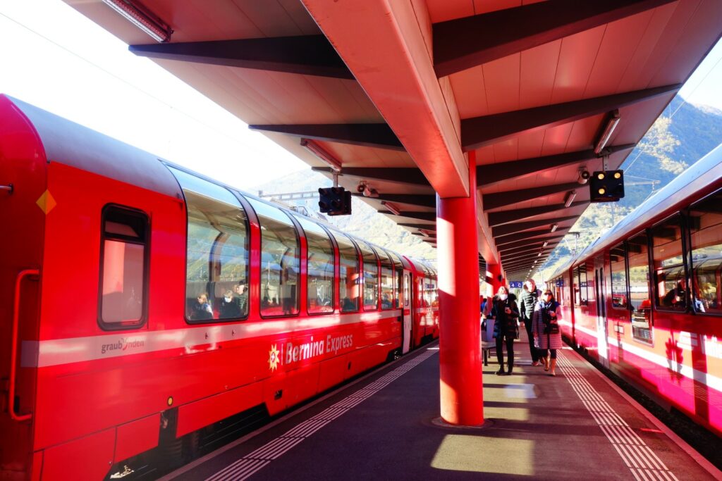 Bernina Express, Bernina Express november, panoramawagon