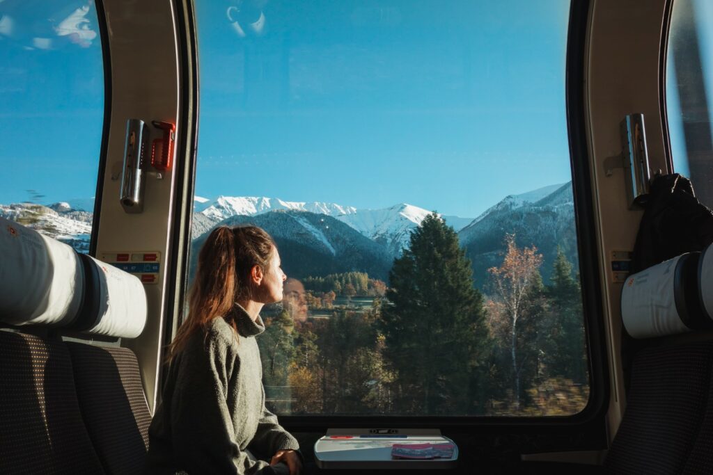 Bernina Express, Bernina Express november, panoramawagon